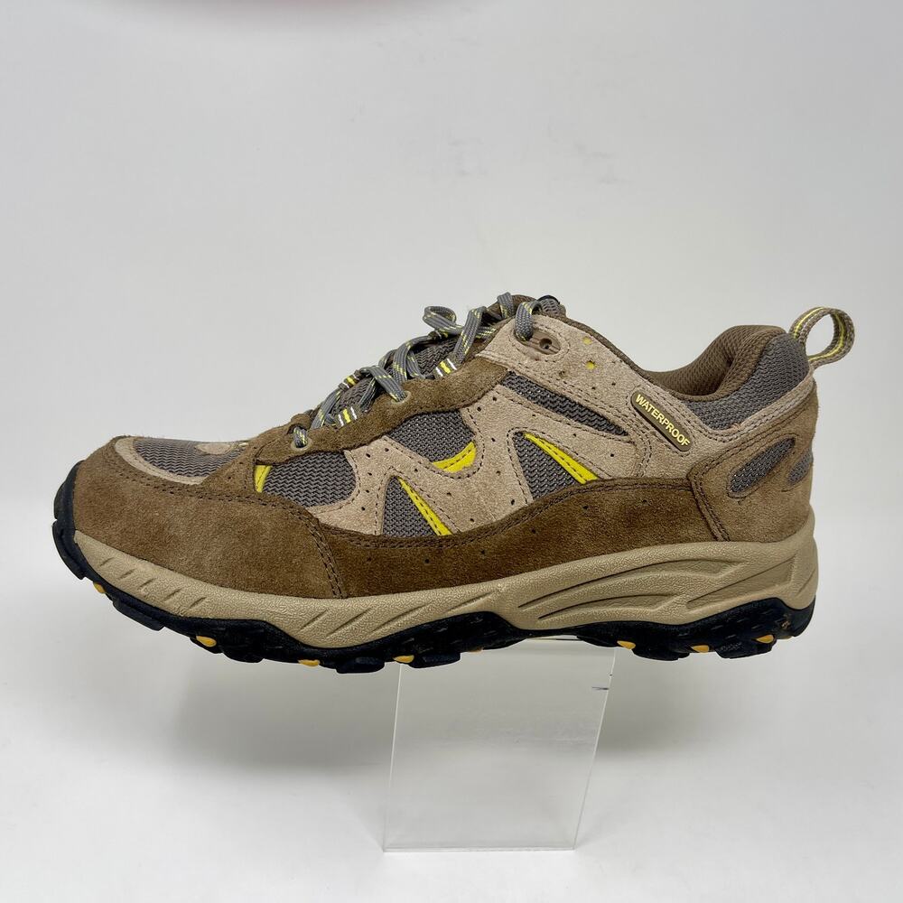 Alpine Hiking Shoes Waterproof Brown‎ Leather Womens Sz 8 85.4=L.10.5